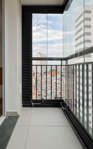 Studio à venda com 28m², 1 quarto e sem vagaVaranda