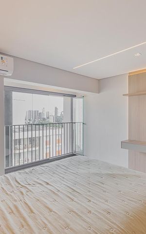 Studio à venda com 29m², 1 quarto e sem vagaSala/Quarto