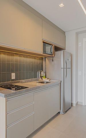 Studio à venda com 29m², 1 quarto e sem vagaCozinha