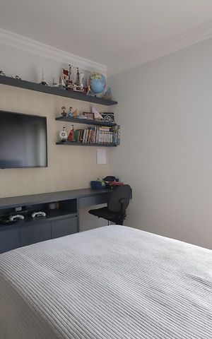 Apartamento à venda com 272m², 4 quartos e 3 vagas Apartamento à venda com 272m², 4 quartos e 3 vagasQuarto 2