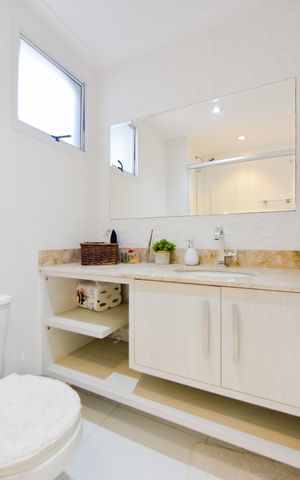 Apartamento à venda com 127m², 2 quartos e 2 vagasBanheiro Social