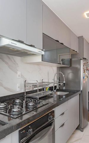 Apartamento à venda com 48m², 2 quartos e 1 vagaCozinha e Área de Serviço