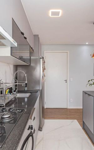 Apartamento à venda com 48m², 2 quartos e 1 vagaCozinha e Área de Serviço