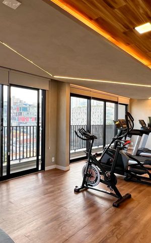 Studio para alugar com 23m², 1 quarto e sem vaga Studio para alugar com 23m², 1 quarto e sem vagaAcademia