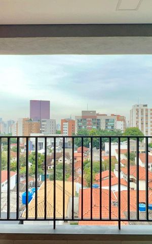 Studio para alugar com 23m², 1 quarto e sem vaga Studio para alugar com 23m², 1 quarto e sem vagaVaranda