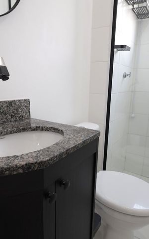 Apartamento para alugar com 42m², 2 quartos e 1 vaga Apartamento para alugar com 42m², 2 quartos e 1 vagaBanheiro
