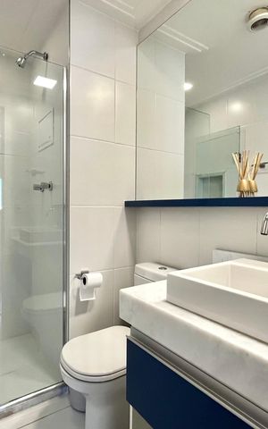 Apartamento à venda com 65m², 2 quartos e 1 vaga Apartamento à venda com 65m², 2 quartos e 1 vagaBanheiro social