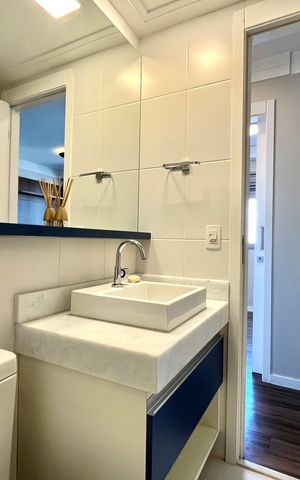 Apartamento à venda com 65m², 2 quartos e 1 vaga Apartamento à venda com 65m², 2 quartos e 1 vagaBanheiro social
