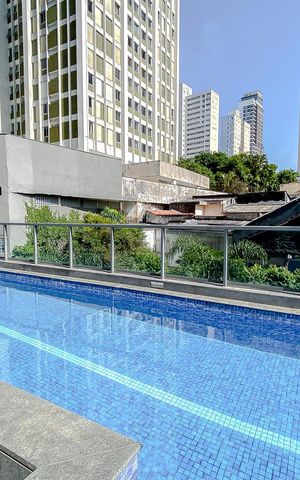 Studio para alugar com 32m², 1 quarto e sem vagaÁrea comum - Piscina