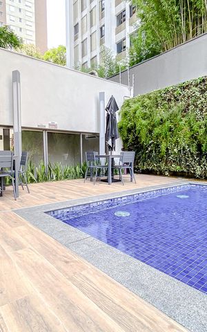 Studio para alugar com 32m², 1 quarto e sem vagaÁrea comum - Piscina