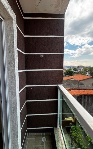 Apartamento à venda com 60m², 2 quartos e 1 vagaVaranda do Quarto 