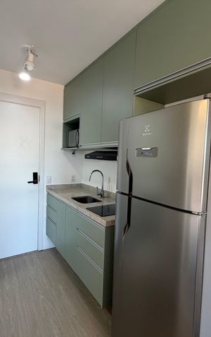 Studio para alugar com 24m², 1 quarto e sem vaga Studio para alugar com 24m², 1 quarto e sem vagaCozinha