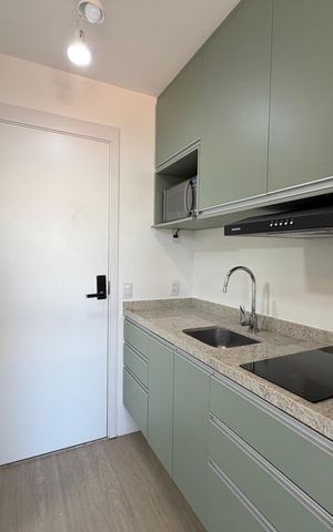 Studio para alugar com 24m², 1 quarto e sem vaga Studio para alugar com 24m², 1 quarto e sem vagaCozinha