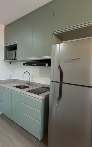 Studio para alugar com 24m², 1 quarto e sem vaga Studio para alugar com 24m², 1 quarto e sem vagaCozinha