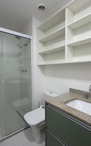Studio para alugar com 24m², 1 quarto e sem vaga Studio para alugar com 24m², 1 quarto e sem vagaBanheiro