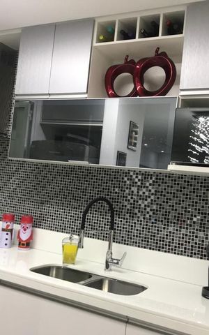 Apartamento à venda com 74m², 2 quartos e 2 vagas Apartamento à venda com 74m², 2 quartos e 2 vagasCozinha