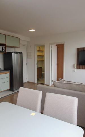 Apartamento para alugar com 33m², 1 quarto e sem vaga Apartamento para alugar com 33m², 1 quarto e sem vagaSala de Jantar