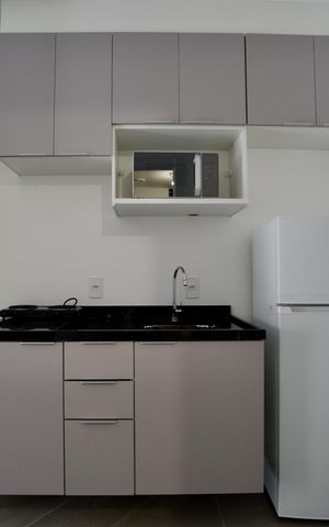 Studio para alugar com 26m², 1 quarto e sem vaga Studio para alugar com 26m², 1 quarto e sem vagaStudio - Cozinha