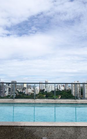 Studio para alugar com 26m², 1 quarto e sem vaga Studio para alugar com 26m², 1 quarto e sem vagaÁrea comum - Piscina