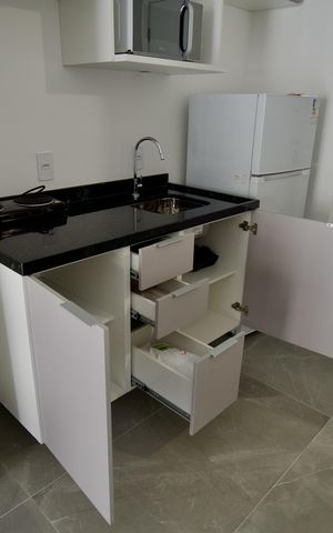 Studio para alugar com 26m², 1 quarto e sem vaga Studio para alugar com 26m², 1 quarto e sem vagaStudio - Cozinha