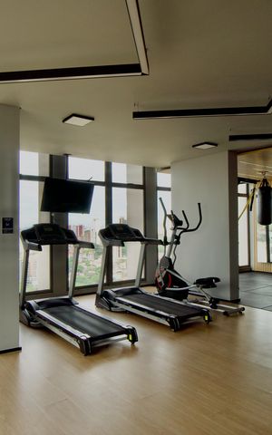 Studio para alugar com 26m², 1 quarto e sem vaga Studio para alugar com 26m², 1 quarto e sem vagaÁrea comum - Academia