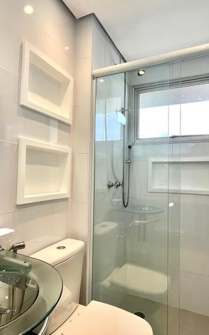 Apartamento para alugar com 49m², 1 quarto e 1 vaga Apartamento para alugar com 49m², 1 quarto e 1 vagaBanheiro