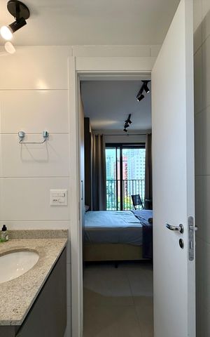 Studio à venda com 25m², 0 quarto e sem vaga Studio à venda com 25m², 0 quarto e sem vagaBanheiro
