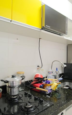 Apartamento à venda com 49m², 2 quartos e 1 vagaCozinha e Área de Serviço