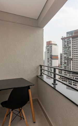 Studio à venda com 27m², 1 quarto e sem vaga Studio à venda com 27m², 1 quarto e sem vagaVaranda