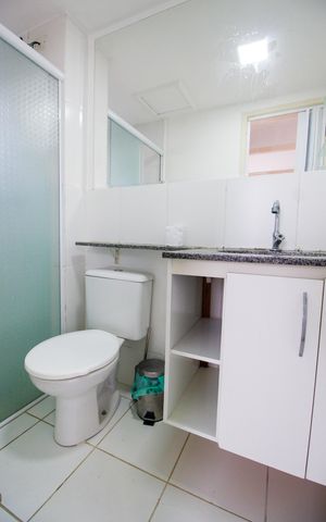 Apartamento à venda com 46m², 2 quartos e 1 vagaBanheiro Social