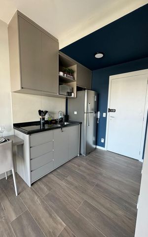 Studio à venda com 27m², 1 quarto e sem vaga