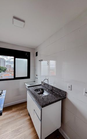 Apartamento à venda com 45m², 2 quartos e 1 vagaCozinha e Área de Serviço