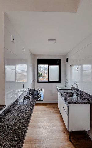 Apartamento à venda com 45m², 2 quartos e 1 vagaCozinha e Área de Serviço