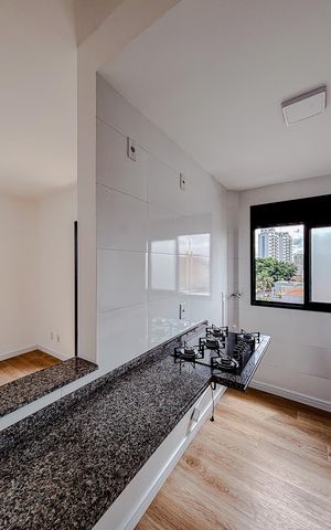 Apartamento à venda com 45m², 2 quartos e 1 vagaCozinha e Área de Serviço