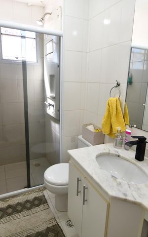 Apartamento à venda com 54m², 2 quartos e 1 vagaBanheiro Social