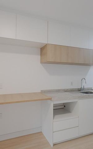 Studio à venda com 28m², 1 quarto e sem vagaCozinha