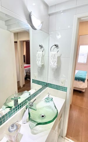 Apartamento à venda com 78m², 3 quartos e 2 vagasBanheiro social