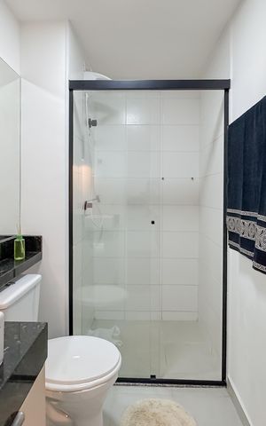 Studio à venda com 27m², 1 quarto e sem vaga Studio à venda com 27m², 1 quarto e sem vagaBanheiro Social