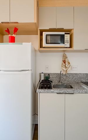 Studio à venda com 27m², 1 quarto e sem vaga Studio à venda com 27m², 1 quarto e sem vagaCozinha