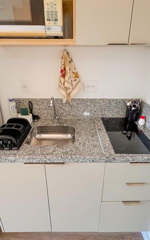 Studio à venda com 27m², 1 quarto e sem vaga Studio à venda com 27m², 1 quarto e sem vagaCozinha