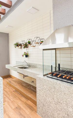 Studio à venda com 27m², 1 quarto e sem vaga Studio à venda com 27m², 1 quarto e sem vagaChurrasqueira