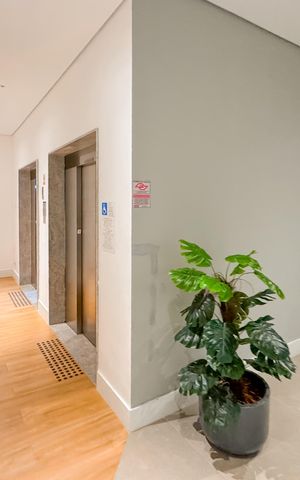 Studio à venda com 27m², 1 quarto e sem vaga Studio à venda com 27m², 1 quarto e sem vagaHall social