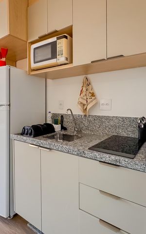 Studio à venda com 27m², 1 quarto e sem vaga Studio à venda com 27m², 1 quarto e sem vagaCozinha