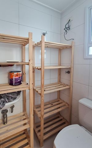 Apartamento à venda com 130m², 3 quartos e 4 vagas Apartamento à venda com 130m², 3 quartos e 4 vagasBanheiro de serviço