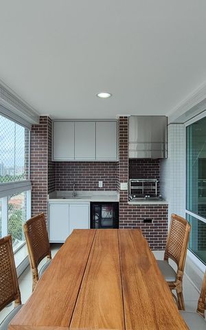Apartamento à venda com 130m², 3 quartos e 4 vagas Apartamento à venda com 130m², 3 quartos e 4 vagasVaranda gourmet