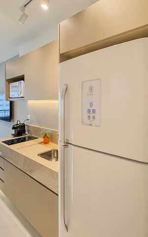Studio à venda com 29m², 1 quarto e sem vagaCozinha