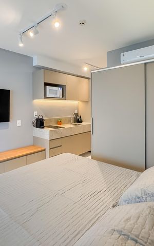 Studio à venda com 29m², 1 quarto e sem vagaStudio