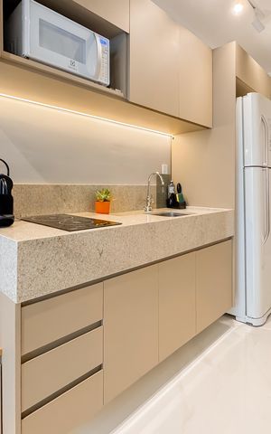 Studio à venda com 29m², 1 quarto e sem vagaCozinha