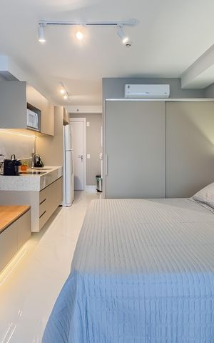 Studio à venda com 29m², 1 quarto e sem vagaStudio