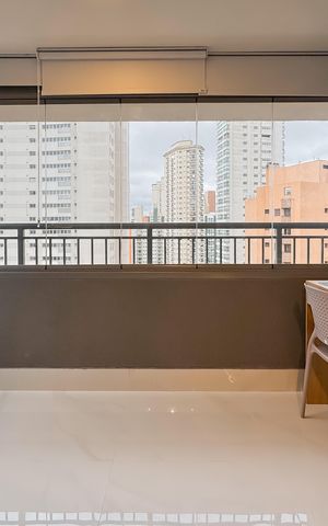 Studio à venda com 29m², 1 quarto e sem vagaVaranda
